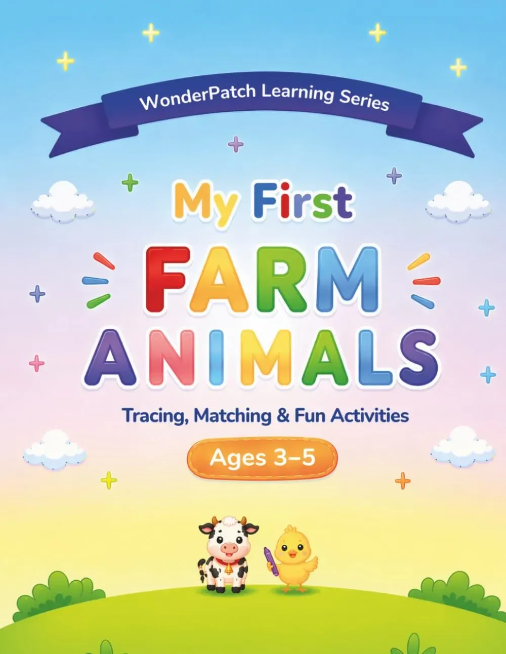Wonderpatch Learning Books My First Farm Animals | WonderPatch Learning