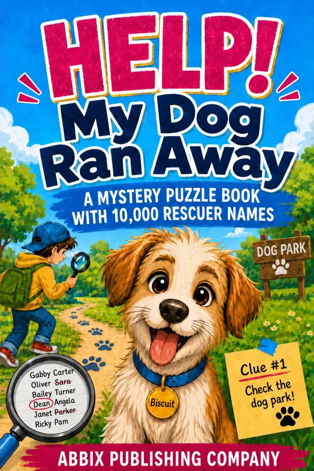 Help! My Dog Ran Away: A Mystery Puzzle Book With 10,000 Rescuer Names (Help! Missing Pet Mysteries)