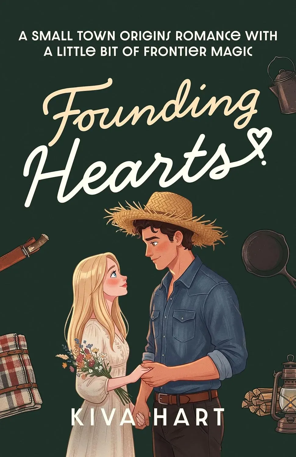 Founding Hearts: A Small Town Origins Romance With A Little Bit Of Frontier Magic (Holiday Hearts)