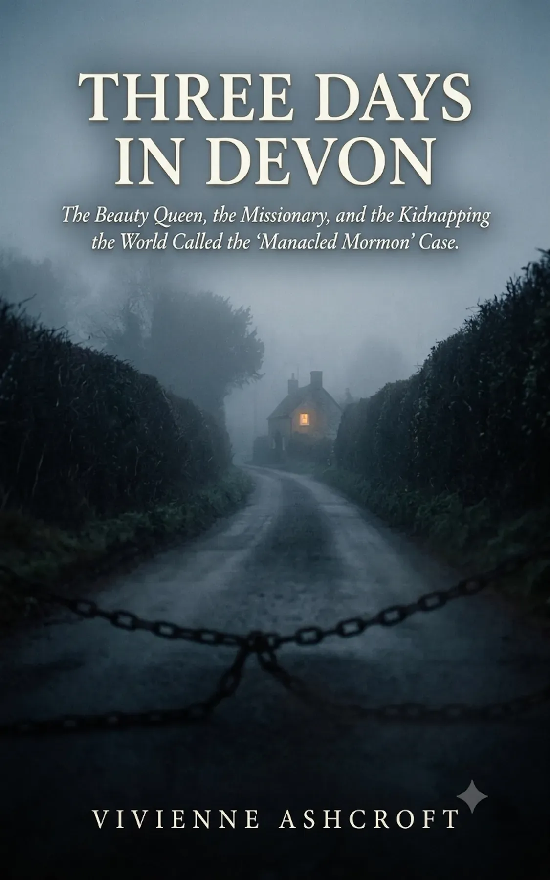 Cover of Three Days In Devon: The Beauty Queen, the Missionary, and the Kidnapping the World Called the 'Manacled Mormon' Case
