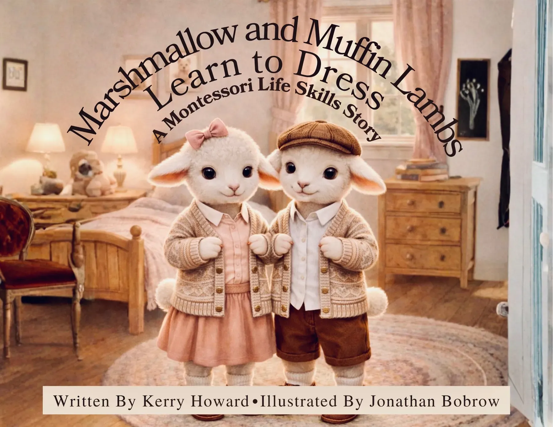 Marshmallow and Muffin Lambs Learn to Dress