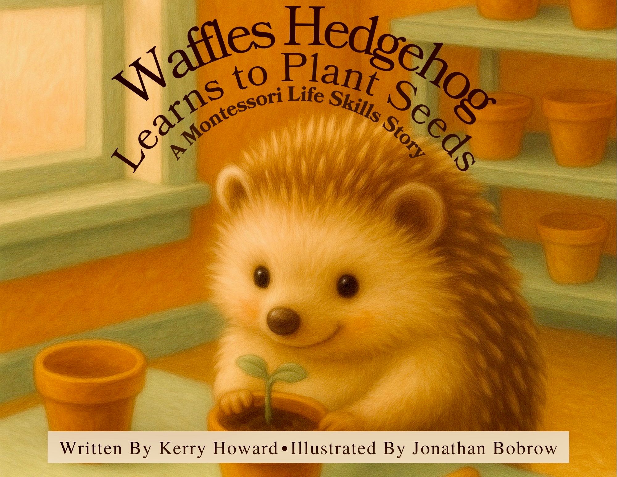 Waffles Hedgehog Learns to Plant Seeds